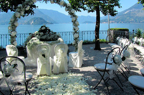 Торжество бракосочетания на вилле Кипарисов, озеро Комо, Италия