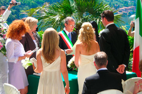 Официальная свадьба на вилле Кипарисов, озеро Комо, Италия