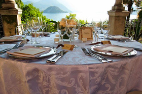 Свадебный банкет на вилле Кипарисов, озеро Комо, Италия